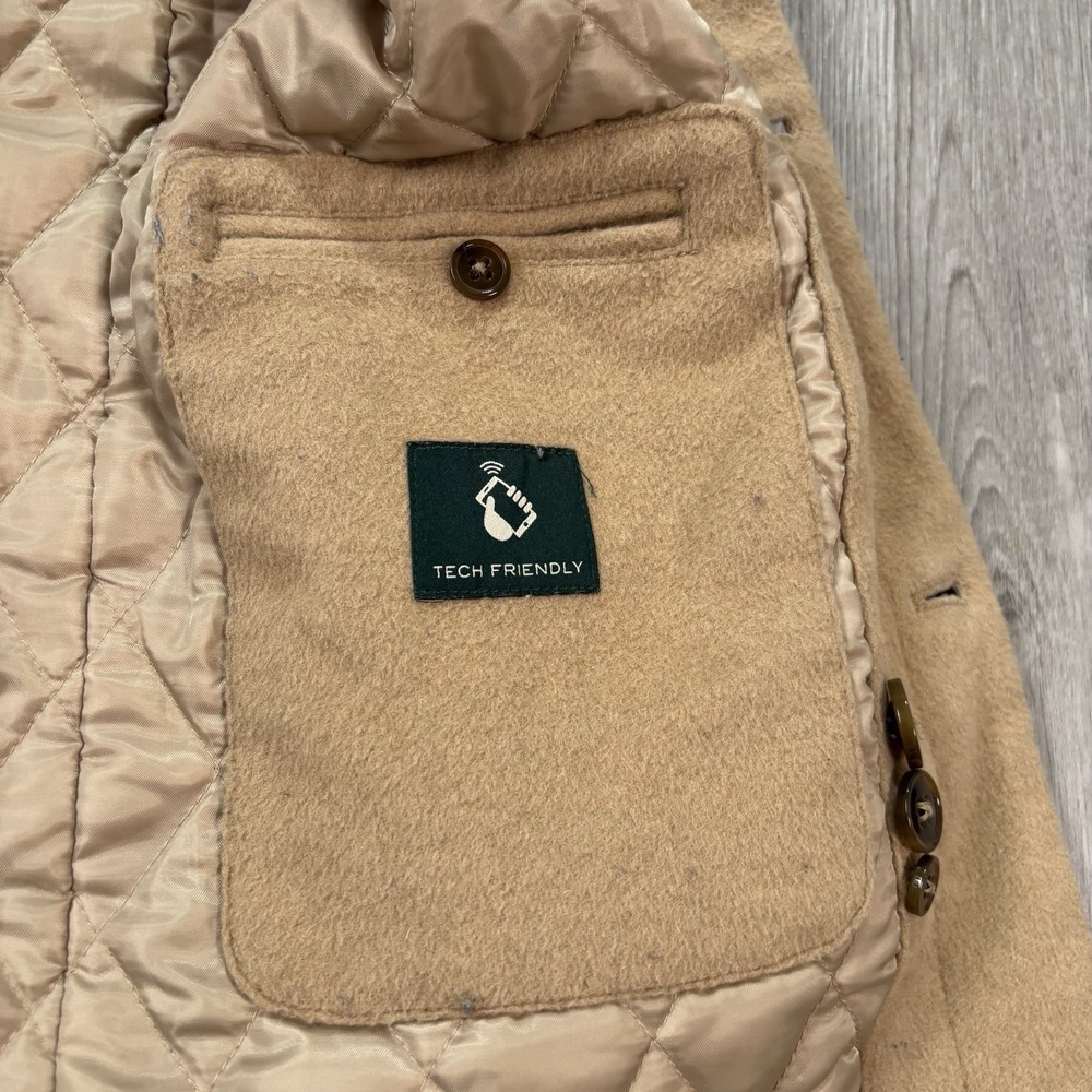 Lauren Ralph Lauren Women's Wool Blend‎ Hooded Coat Camel Tan Size 16R - Picture 6 of 12